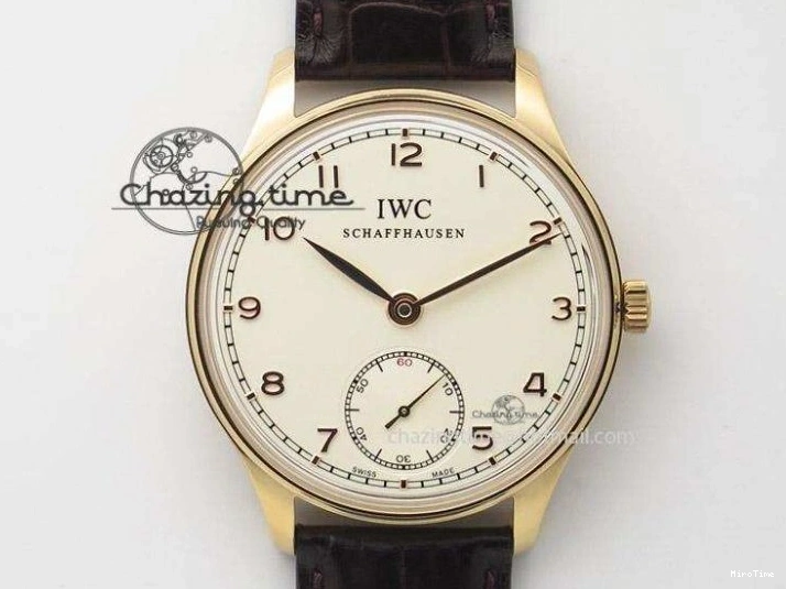 MIROTIME 0203 Portuguese Real PR IW500106 ZF 1:1 Best Edition Grey Dial On Black Leather Strap A52010 V Versatile 7306